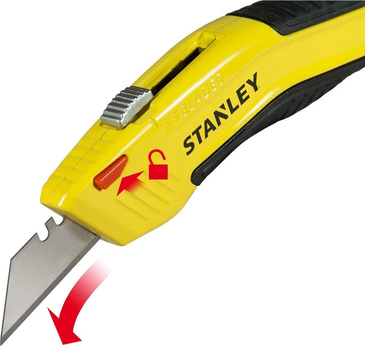 Image du produit Stanley Peilis su trapecijos formos ašmenimis su automatiniu ašmenų keitimu (Cutters)