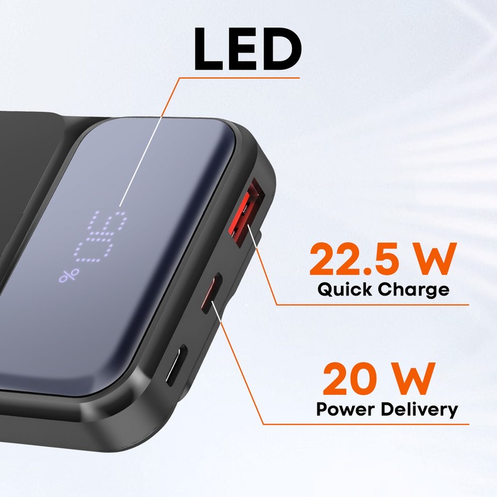 Image du produit LinQ Banque de puissance 10 000mAh + câble (10000 mAh)