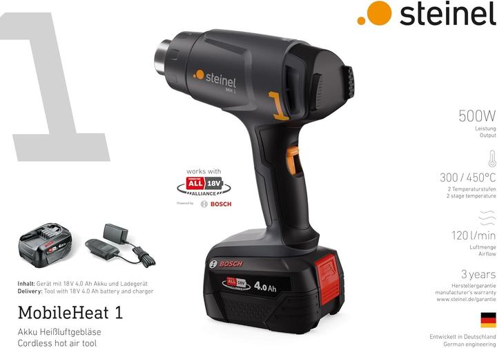 Produktbild Steinel Akku-Heissluftgebläse MH 1