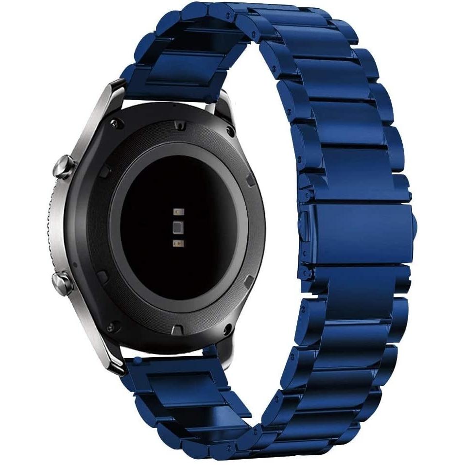 Thumbnail - Strap-it Stahlarmband (Edelstahl, Xiaomi Mi Watch), Uhrenarmband, Blau