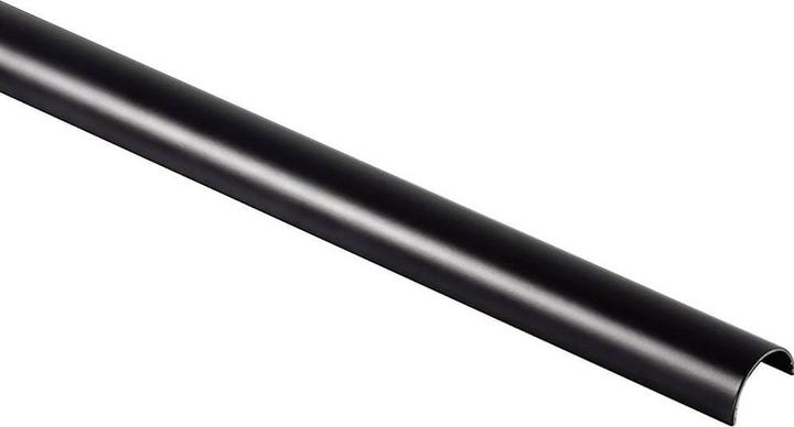 Produktbild Hama Alu-Kabelkanal, halbrund, 110 x 3,3 x 1,8 cm, Schwarz (Kabelkanal, 110 cm)