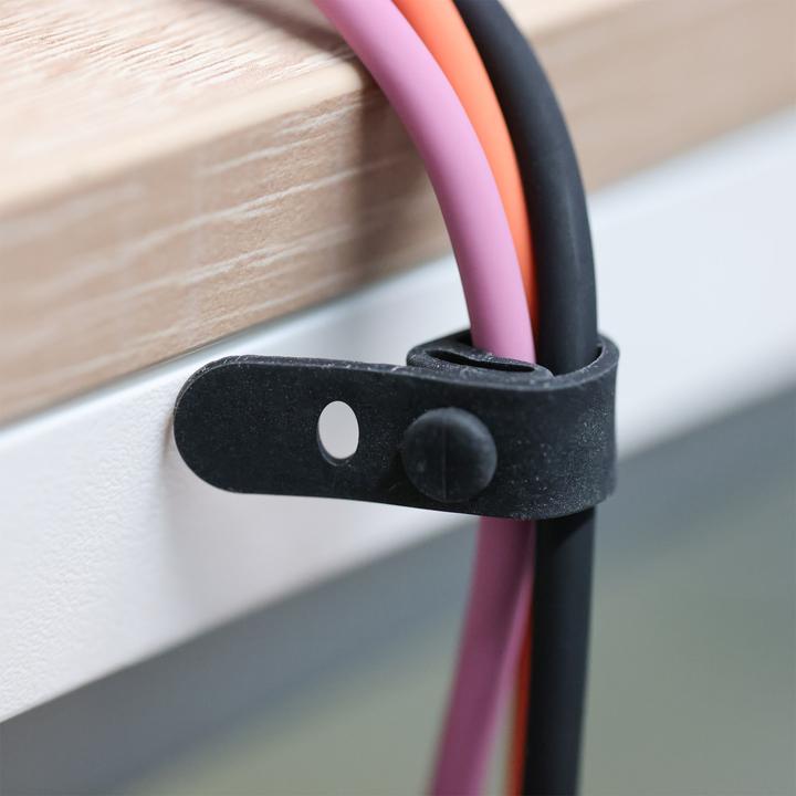 Produktbild InLine 10er Pack ® Kabelbinder Silikon, wiederverschliessbar, 65x10mm, schwarz (65 mm, 10 Stk.)