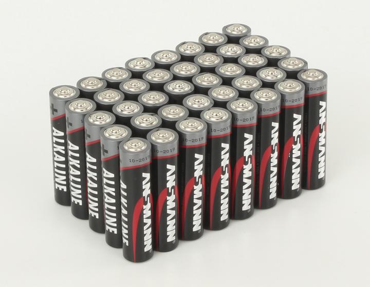 Actual product image Ansmann Alkaline Mignon (AA) batteries - 40 pieces (40 pcs., AA, 2800 mAh)