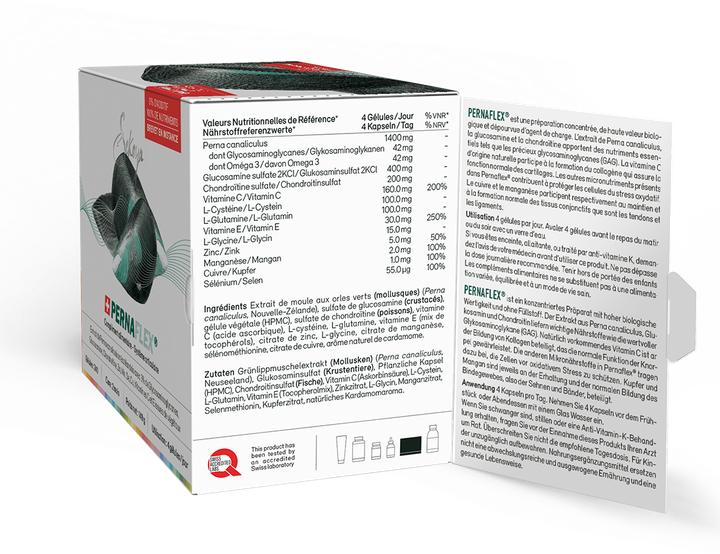 Image du produit Sekoya Pernaflex 240 gélules | Perna canaliculus, glucosamine, chondroïtine | Soulage les douleurs (240 pièce(s), Capsules)
