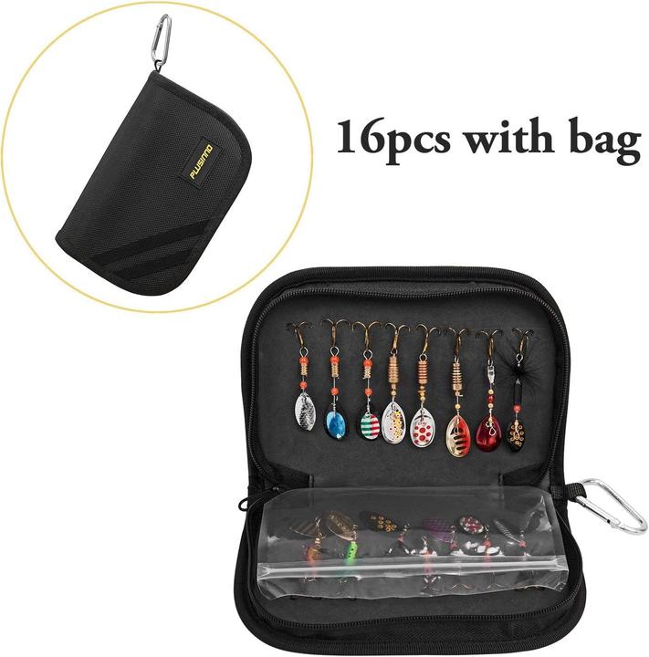 Produktbild Plusinno Angelköder-Set mit Tragetasche