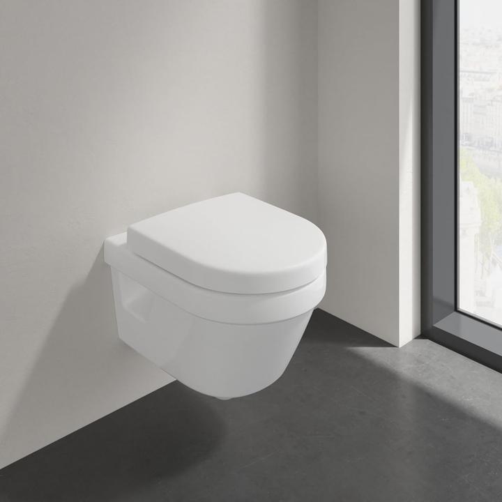 Produktbild Villeroy & Boch Architectura WC-Sitz Compact, mit Absenkautomatik und abnehmbaren Sitz