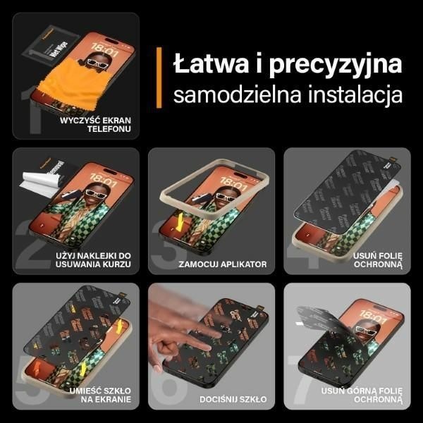 Produktbild PanzerGlass Screen Protector (1 Stück, Apple iPhone 15 Pro Max)