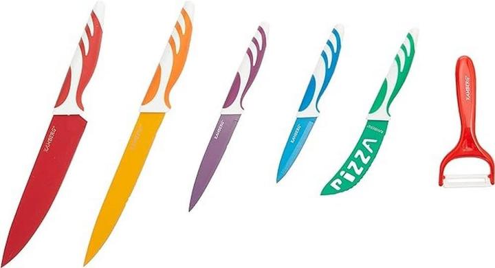 Actual product image Kamberg 24-Piece Pancake Pan Set with Glass Lid, Removable Handles, Non-Stick Coating (Cast iron)