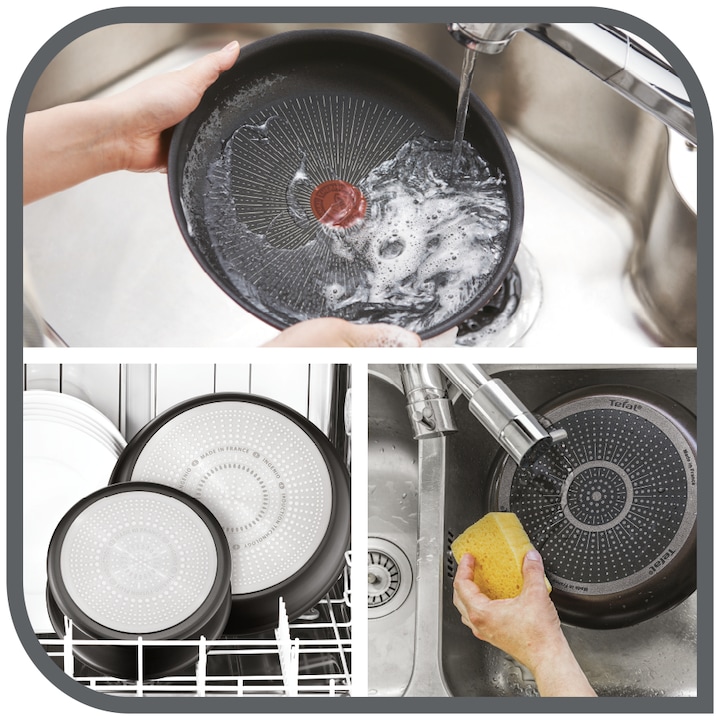 Actual product image Tefal Ingenio Black Stone (28 cm, Pan set + pot set, Aluminium)