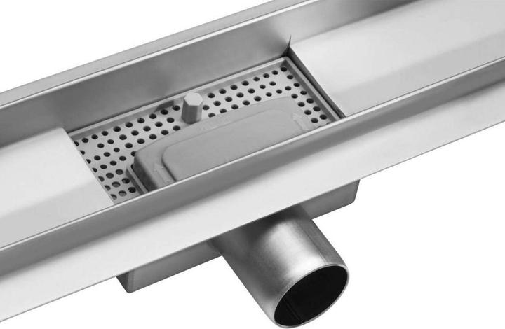 Actual product image Fala Shower Channel Floor Drain Model Line Stainless Steel Siphon Drain Channel (600 mm)