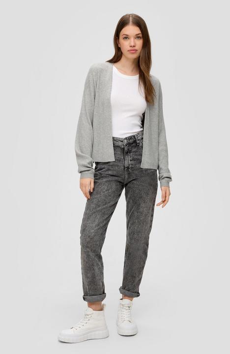 Produktbild s.Oliver Strickjacke Rippstrick-Cardigan im Loose Fit (XXL)