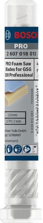 Actual product image Bosch Professional Zubehör PRO Foam saw blade, 70 mm, 2-piece.