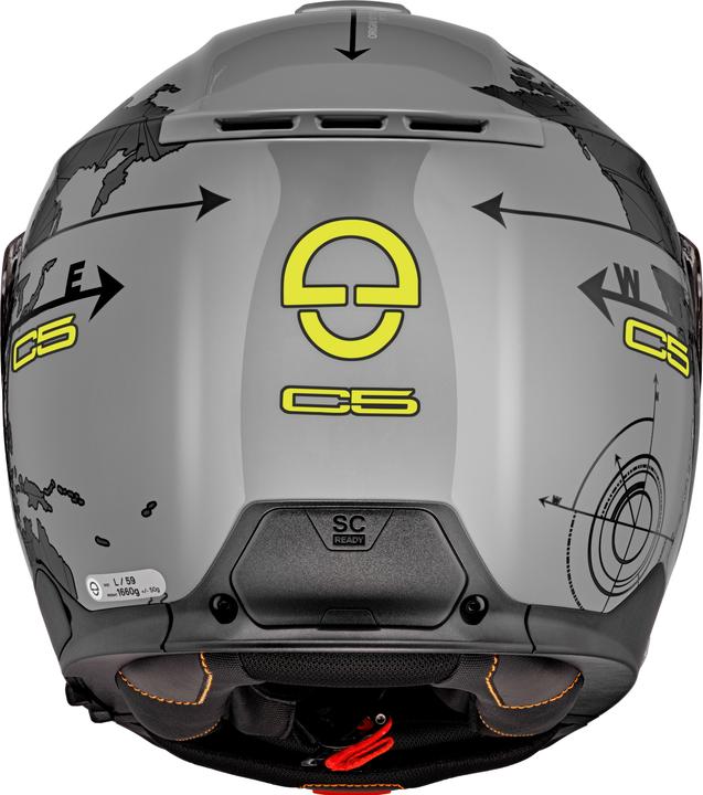 Image du produit Schuberth C5 GLOBE Klapphelm grau glossy 63 (63 cm, XXL)