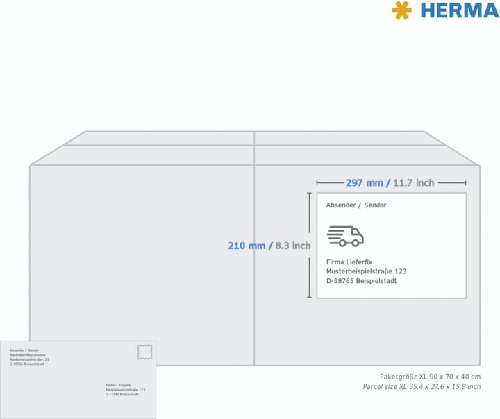 Image du produit Herma Étiquettes détachables A4