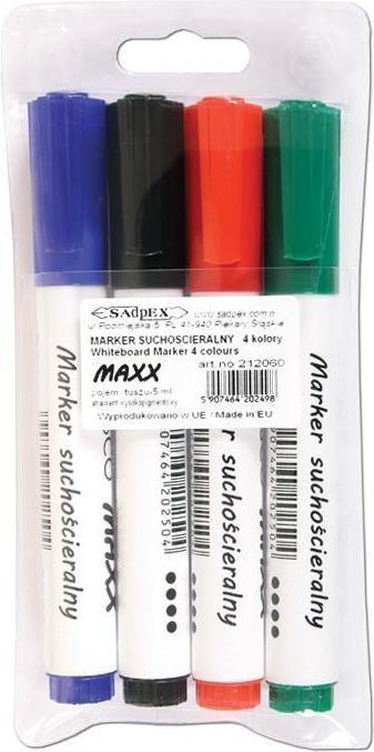 Image du produit Cresco Marqueur effaçable à sec Maxx, 4 couleurs (4x)