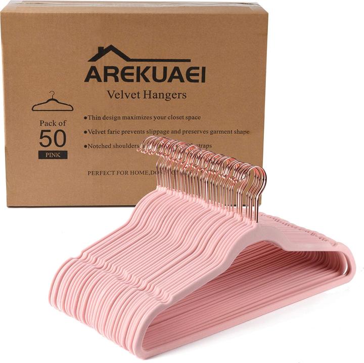Actual product image Arekuaei Velvet coat hanger (50 x)