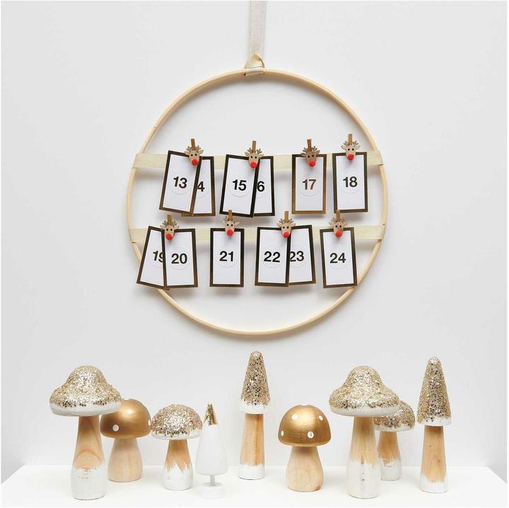 Produktbild Rico Design Weihnachtsdeko Rentier 8 Stück, Braun (8x)