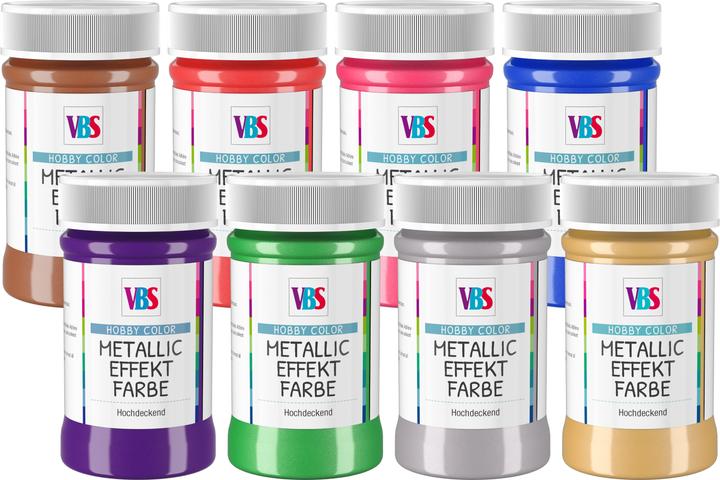 Immagine prodotto VBS Vernice effetto metallizzato, 100ml (Argento, 100 ml)