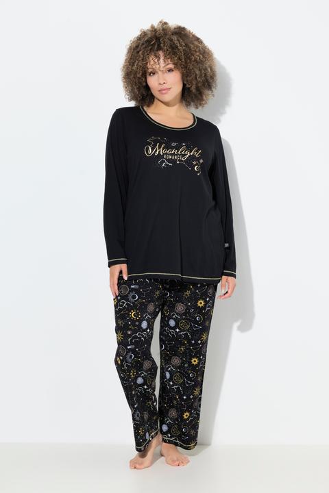 Produktbild Ulla Popken Pyjama, Sterne, Rundhals, Langarm (60)