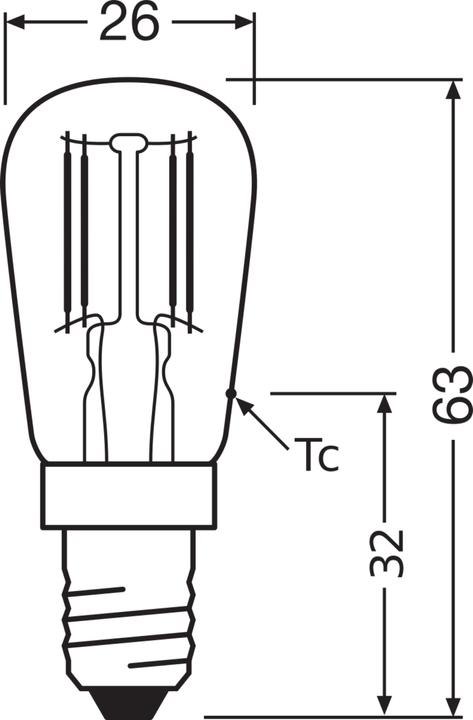 Produktbild Osram Star Special T26 (E14, 2.80 W, 250 lm, 1 x, F)