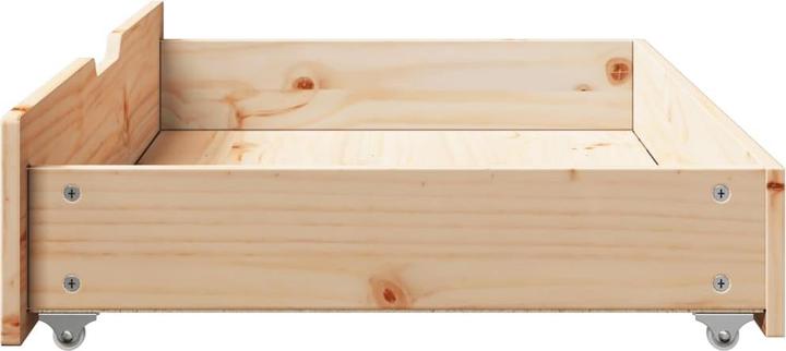 Actual product image VidaXL Bed drawers with castors 2 pcs.