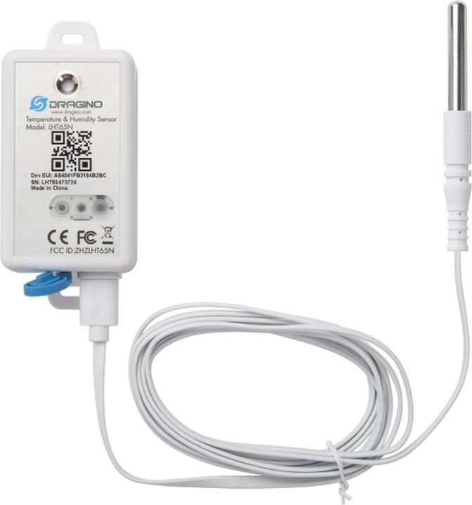 Image du produit Dragino LHT65N E3 Capteur de température et d'humidité LoRaWAN (Actionneur de chauffage)