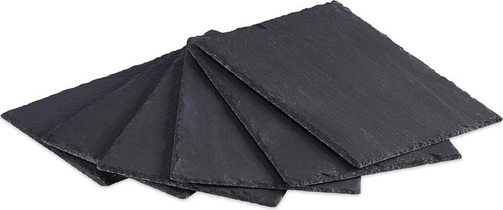 Actual product image Relaxdays Slate Tile cm Set Of 6