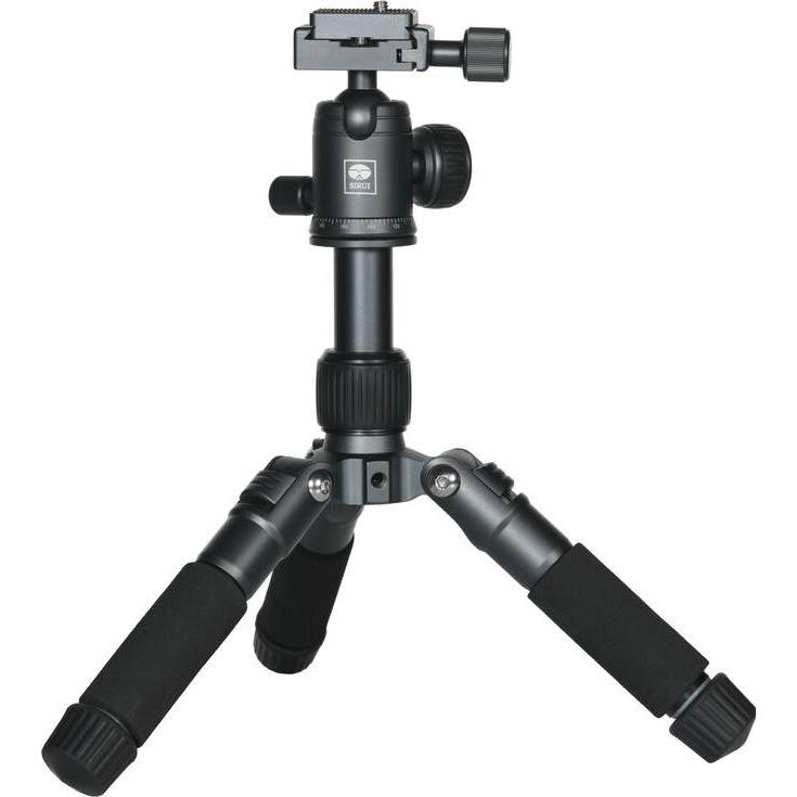 Thumbnail - Sirui TT-50 Aluminium Mini-Tisch-Stativ mit Arca Kugelkopf und Smartphonehalterung grau (Metall), Stativ, Grau