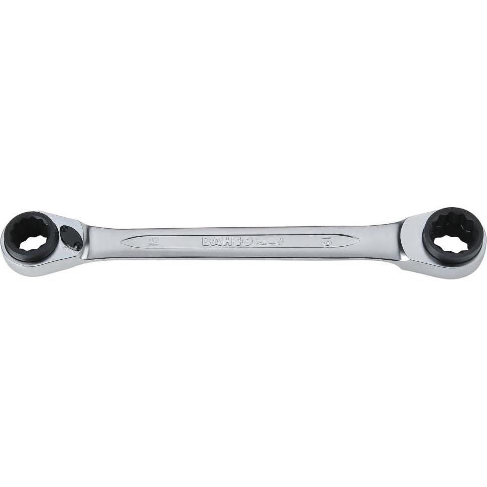 Bahco, Schraubenschlüssel, 8-11-mm-Knarren-Ringschlüssel, verchromt, 151 mm (8 mm, 9 mm, 10 mm, 11 mm)