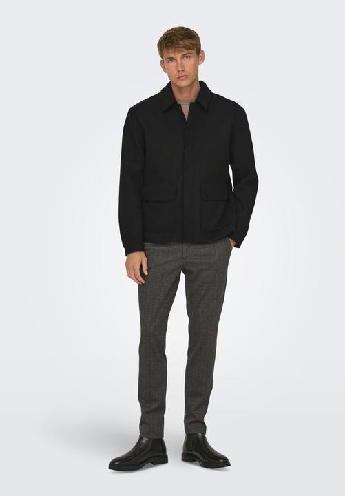 Actual product image Only & Sons Fly-away collar cuffs with button jacket jacket (L)