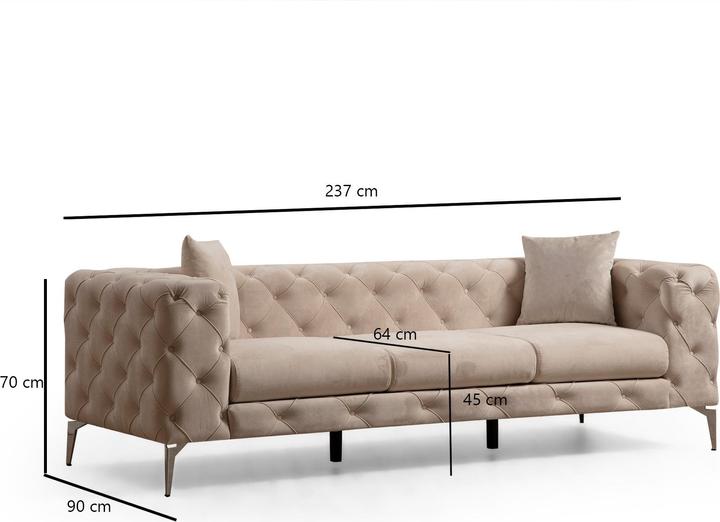 Produktbild Atelier del Sofa Giuliana (3-Sitzer)