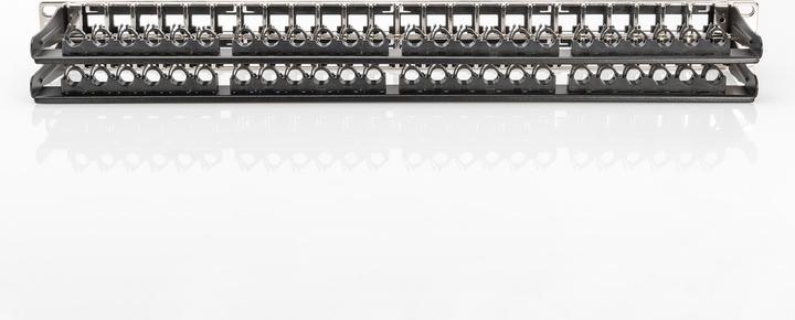Immagine prodotto Digitus Patch Panel Housing 1U per moduli Keystone 48-Port 48,3cm 19inch nero RAL 9005