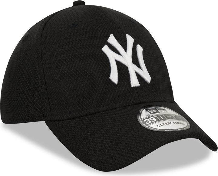 Produktbild New Era 39Thirty Diamond Cap - New York Yankees schwarz L/XL