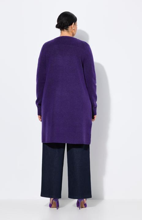 Immagine prodotto Ulla Popken Cardigan lungo e aperto con scollo a V e tasche (58)