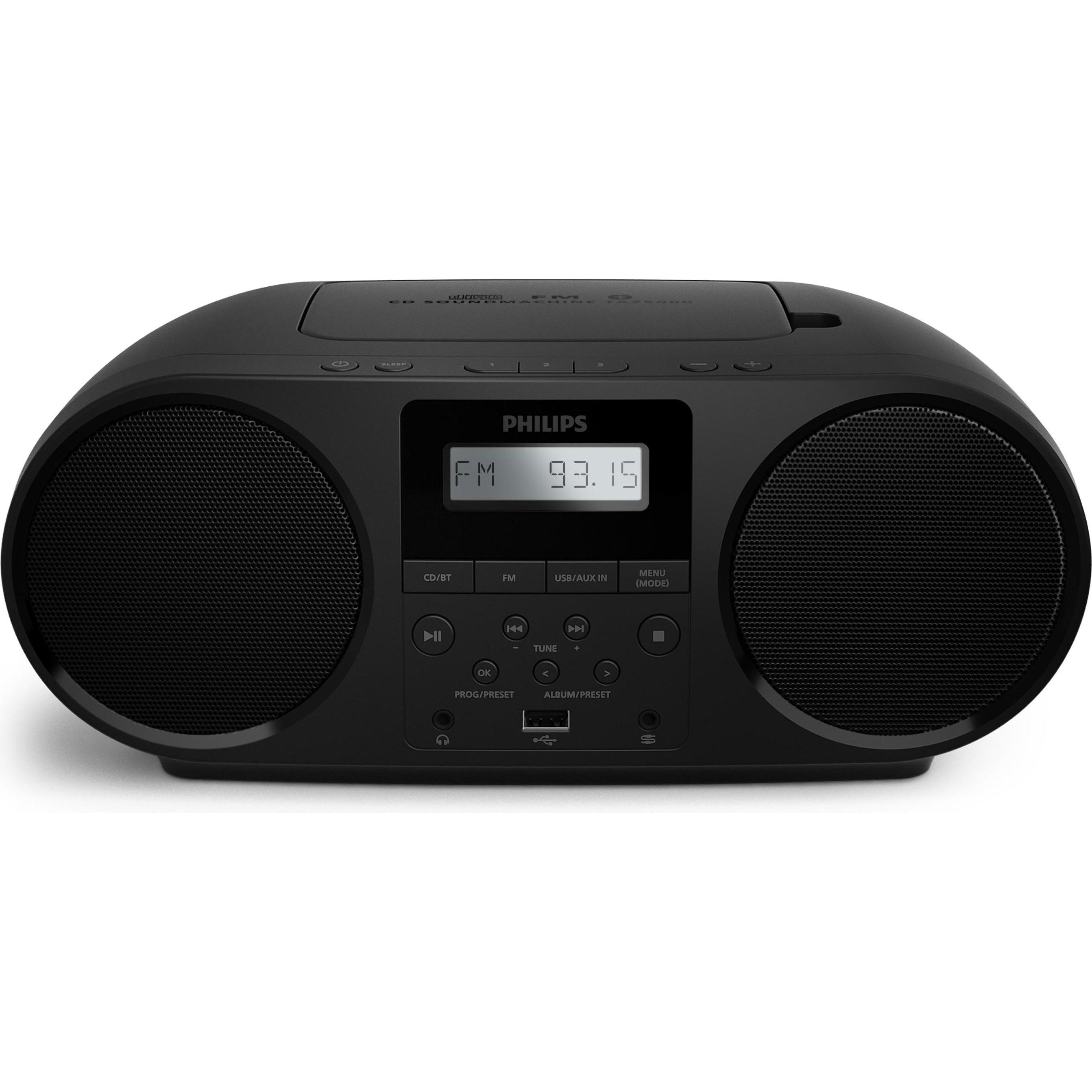 Philips TAZ5000/10 (FM, Bluetooth), Radio, Schwarz