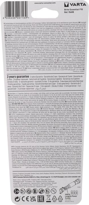 Actual product image Varta VAR Brite Essentials Light F10 (11.80 cm, 20 lm)
