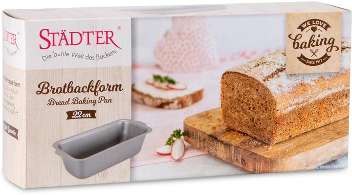 Produktbild Städter Brotbackform 22 x 10 cm / H 6,5 cm Silber