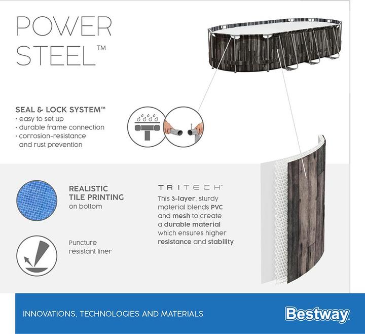 Actual product image Bestway Power Steel (732 x 366 x 122cm)