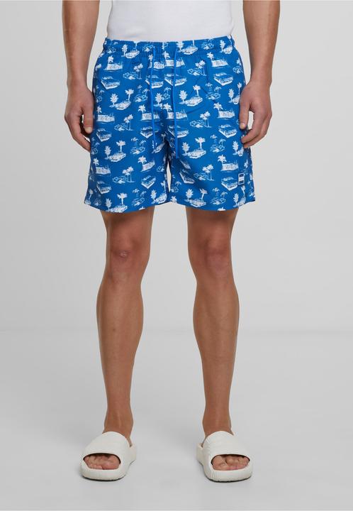 Actual product image Urban Classics Pattern Swim Shorts - 4984 (4XL)