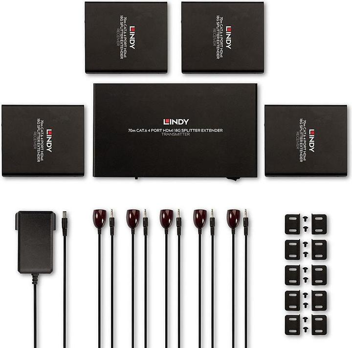 Actual product image Lindy 4 Port HDMI Splitter, Extender