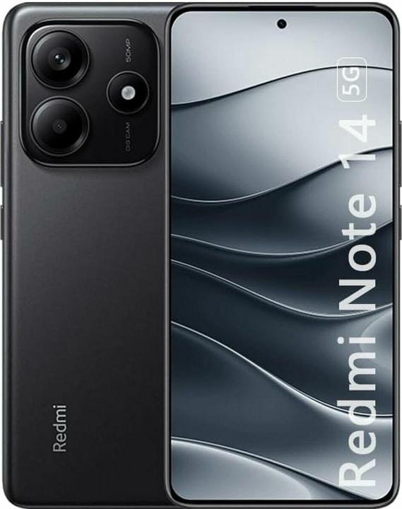 Image du produit Xiaomi Redmi Note 14 5G (256 Go, Midnight Black, 6.67", Double SIM hybride, 5G)