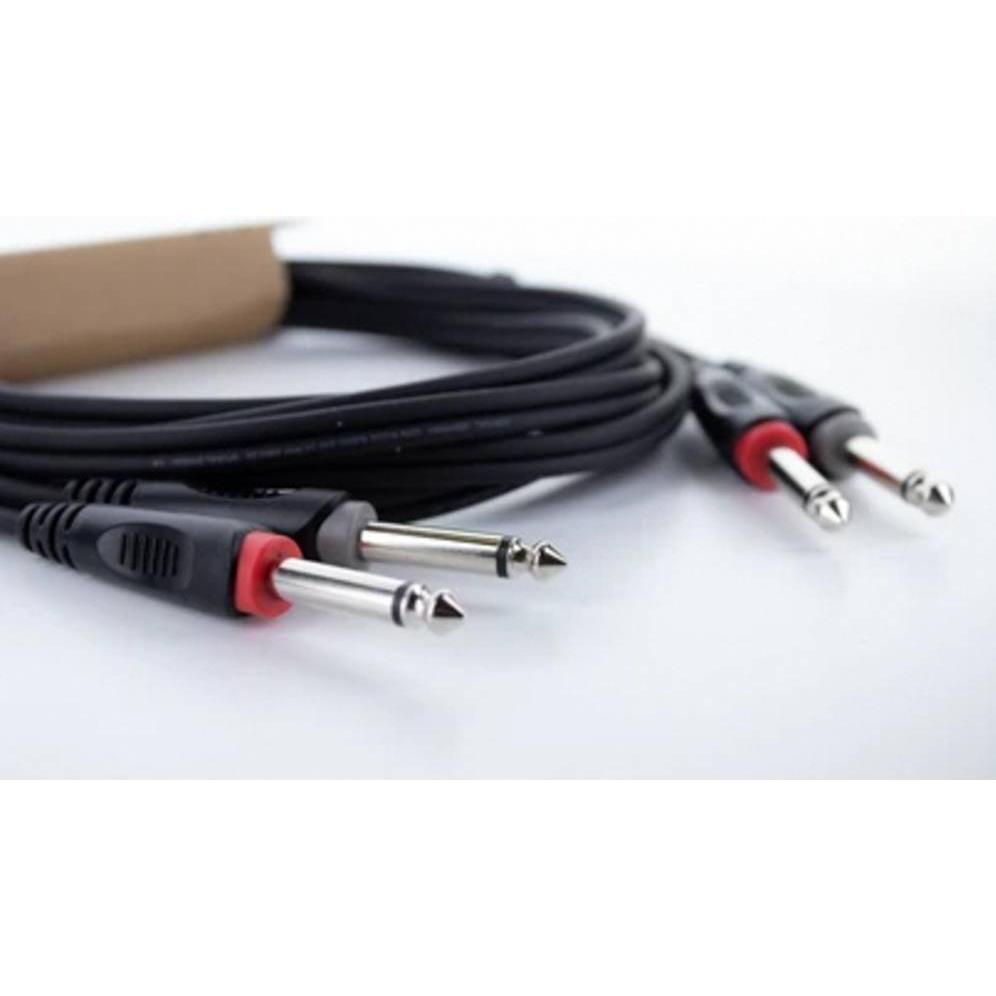 Thumbnail - Cordial 14845 Klinke Audio Anschlusskabel (2x Klinkenstecker 6.3 mm (mono) - 2x (3 m, 6.3mm Klinke (Jack)), Audio Kabel