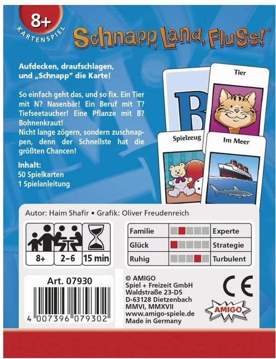 Actual product image Amigo Snap, land, river! (German)