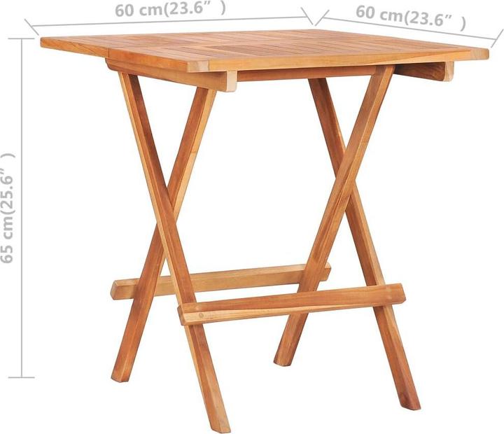 Produktbild vidaXL Bistroset (60 x 60 x 65 cm)