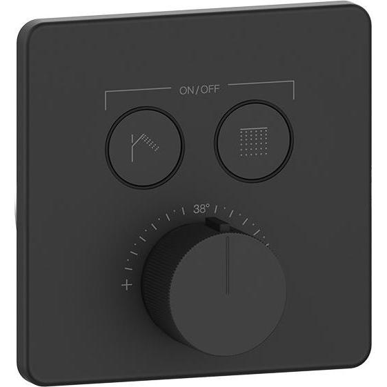 Gessi, Badarmatur, Hi-Fi Fertigmontageset Thermostat mit Tasten-Bedienung on/off. 2-Wege