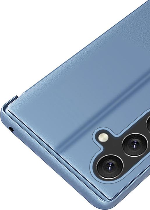 Produktbild Hurtel Clear View Case Hülle für Samsung Galaxy S25 Hülle mit Klappe - Blau (Samsung Galaxy S25)