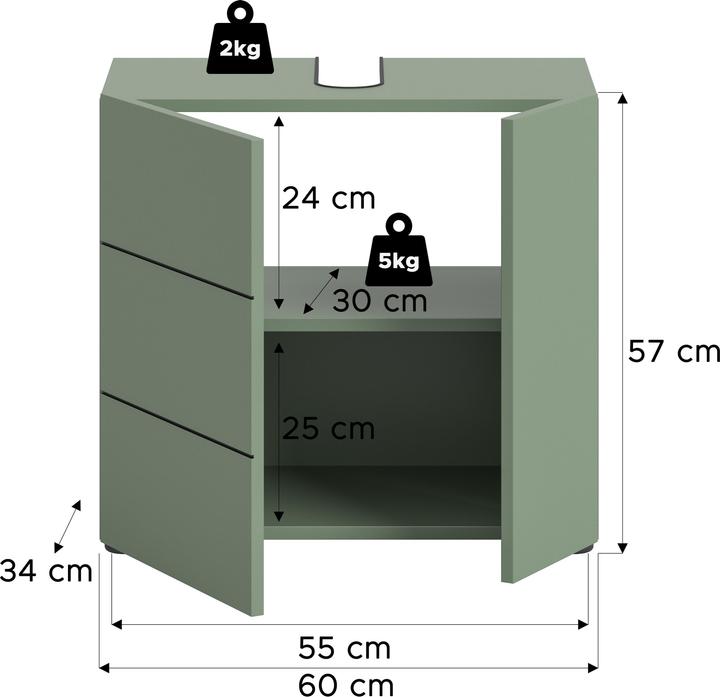 Produktbild Xonox Home Vira (60 x 34 x 57 cm)