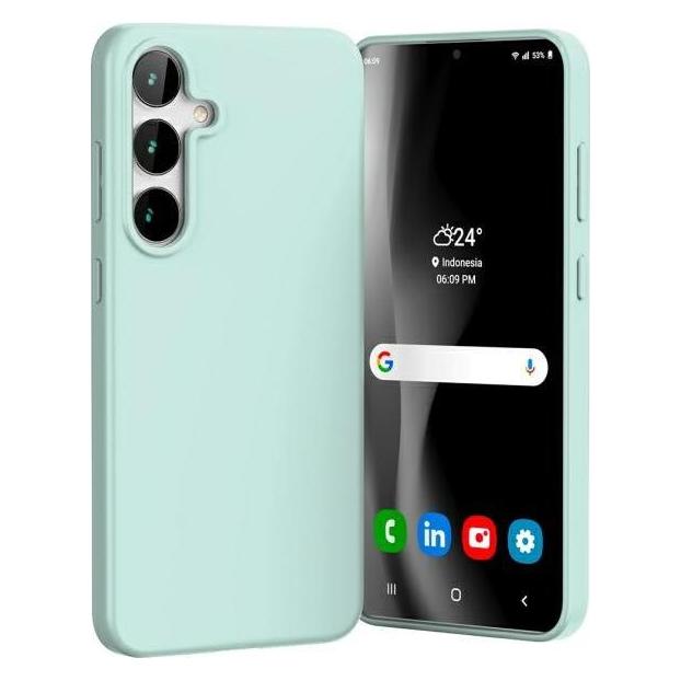 Mercury Soft Samsung S24 FE S721 mint (Samsung Galaxy S24 FE), Smartphonehoes, Groen