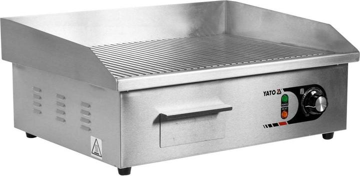 Actual product image Yato Professional Electric Griddle 55cm Grooved 3KW YG-04587