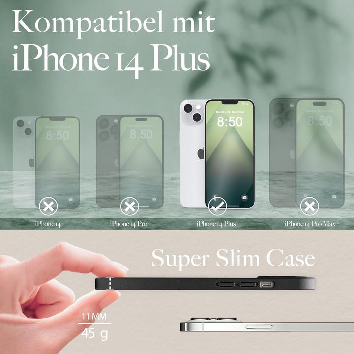 Actual product image Nalia Clear Transparent Silicone Sleeve (Apple iPhone 14 Plus)